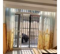 Barriera di sicurezza per bambini, con serratura, pieghevole, per cancello di sicurezza per la casa, anti-effrazione, 120 x 160 cm, perfetta per la sicurezza di bambini e familiari