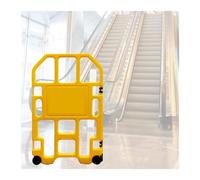 Barriera di sicurezza pieghevole con segnaletica di sicurezza | Simbolo di attenzione Area riservata al controllo della folla(4pcs)