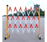 Barriera di Sicurezza Portatile, Teles Traffic Bcade per recinzioni Esterne di vialetti, 2 m con Ruote - Facile da Montare, Resistente, Soluzione per Il Controllo del tra