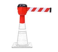 Barriera di Sicurezza Regolabile per Coni stradali con Cintura Retrattile da 9,8 Piedi, per Il Controllo della Folla, la Gestione dei pedoni, i lavori stradali, Gli Eventi e Le soluzioni di