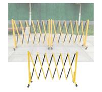 Barriera di sicurezza retrattile espandibile per esterni, con ruote, collegabile e flessibile, design a fisarmonica, perfetta per le scuole, 100 x 600 cm