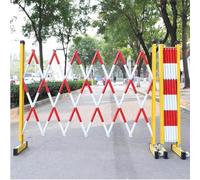 Barriera di sicurezza retrattile per cantieri edili, guardrail espandibile con ruote, binario di sicurezza mobile per cantiere per una maggiore sicurezza e manutenzione sul posto di lavoro