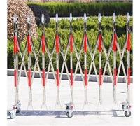 Barriera di sicurezza retrattile - Recinzione stradale espandibile in acciaio inox portatile per vialetto, garage, centro commerciale e uso esterno (diverse opzioni disponibili)