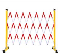 Barriera di sicurezza stradale retrattile, portatile, espandibile, in metallo, per vialetti, scuole, ospedali, grado industriale (1,2 m x 2 m)