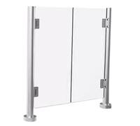 Barriera di sicurezza universale in acrilico per cancello a battente, controllo accessi per supermercati, porte di recinzione per uffici (110 x 98 cm) - durevole, sicura e facile installazione