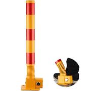 Barriera di stazionamento pieghevole, Barriera di parcheggio anticollisione a molla, dissuasore pieghevole for auto(Red Yellow)