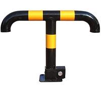 Barriera di stazionamento pieghevole, Barriera di sicurezza for parcheggio a forma T, barriera pieghevole, intercettatore corsia, pali(Black)