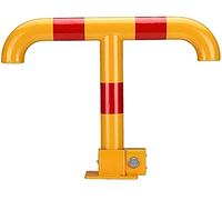 Barriera di stazionamento pieghevole, Barriere di parcheggio pieghevoli for corsie a forma T, pali sicurezza for parcheggi ad alta resistenza(Yellow)