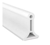 Barriera doccia autoadesiva per doccia, alzata doccia pieghevole, soglia per separazione acqua umida e secca, barriera idrica per separazione acqua umida e secca (Bianco, 5 m di lunghezza, 5 cm di
