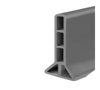 Barriera Doccia Ferma Acqua in Silicone,Bordo per Piatto Doccia,Autoadesiva,Soglia Della Doccia Barriera D'acqua Guarnizione,per Cucina e Bagno al fine di Separazione a Umido e Secco (150cm,Gray)