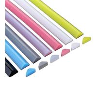 Barriera Doccia Silicone Bagno Acqua Fermacorda E Ganci Bloccante Striscia Autoadesiva Di Fissaggio Del Pavimento Porta Bar Separazione Bagnato(Yellow,150cm)