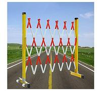 Barriera Espandibile Industriale, Recinzione Stradale Retrattile Portatile, Barriera Di Sicurezza Mobile, For Il Controllo Del Traffico ascensore Del Cantiere Edile E Del Garage(500cm)