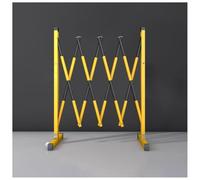 Barriera estensibile in metallo - Recinzione stradale retrattile con ruote per la costruzione di strade esterne garage sicurezza e sicurezza parcheggio