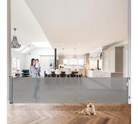 Barriera extra large 305cm per il bambino per la casa, barriera retrattile per bambini, barriera per animali domestici, barriera interna in rete per bambini per ampie aperture,