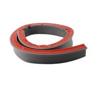 Barriera flessibile per doccia e cucina, impermeabile, tappo in silicone con facile installazione (5 cm - grigio 100 cm)