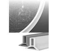 Barriera for Pavimento for Stanza Umida Barriera for Acqua Autoadesiva for Doccia, Striscia Flessibile di Trattenimento dell'Acqua for Pavimento del Bagno, Piatto Doccia （100 cm/39 pollici）(90cm/35in)