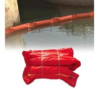 Barriera galleggiante in PVC per il contenimento del petrolio, barriera di contenimento riutilizzabile per impieghi gravosi, controllo delle fuoriuscite di petrolio per porti, fiumi ,0.45*10M