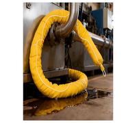 Barriera Galleggiante per Il contenimento di sversamenti di Petrolio, utilizzata per assorbire eventuali fuoriuscite di Petrolio, in ABS Impermeabile (7,6 x 500 cm)