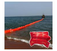 Barriera Galleggiante Riutilizzabile per Il contenimento di fuoriuscite di Petrolio da 20 m, barriera Galleggiante in PVC Personalizzabile per porti, banchine, Ambienti marittimi, fabbriche