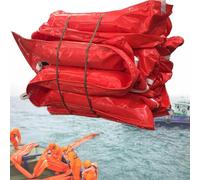 Barriera gonfiabile per inondazioni e boom dell'olio, barriera d'acqua riutilizzabile in PVC con airbag multipli, ideale per depositi di petrolio e protezione dalle inondazioni