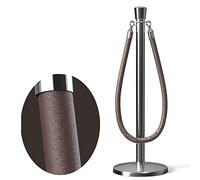 Barriera in corda con montante, recinzione divisoria for linee di coda in pelle for interni for la lobby dell'hotel del museo aziendale, barriera sicurezza in for il controllo della folla