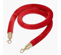 Barriera in corda di velluto multicolore, 3 m, rossa e oro, robusta linea di supporto per controllo della folla, perfetta per la gestione delle code di eventi, feste, matrimoni ed esposizioni