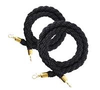 Barriera in corda intrecciata for il controllo della folla, 2 pezzi di corda intrecciata in canapa for code con montanti VIP, grandi inaugurazioni/hotel/teatri corde for tappeti/(2M/6.5Ft)