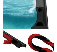 Barriera in Gomma Siliconica per Doccia, 60-400 Cm, Flessibile, Impermeabile, Guarnizione per Soglia Barriera Anti-Acqua Pieghevole per La Separazione Tra Asciutto e Bagnato(Francia,70cm/27.56in)