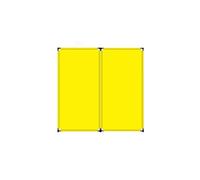 Barriera in tessuto retrattile for edilizia, manutenzione ascensori e costruzione, barriera portatile for aree di lavoro temporanee(6-pack,22.9x70.9in)