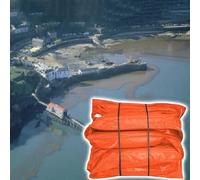 Barriera industriale personalizzabile di contenimento dell'olio del PVC lunga 10m di lunghezza 80cm di altezza per i porti turistici e i porti Soluzione efficace per le fuoriuscite di petrolio e il