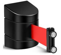 Barriera magnetica da parete retrattile da 5 m, cintura di sicurezza per controllo della folla con custodia in ABS, ideale per la gestione di eventi e la sicurezza pubblica, 1 pezzo