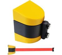 Barriera magnetica retrattile a parete per parcheggio di sicurezza esterna Cordoni 10 m giallo rosso cintura retrattile corda di sicurezza per il controllo del traffico e la gestione della folla