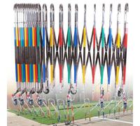 Barriera Metallica espandibile, barriera di Sicurezza Mobile, Recinzione Retrattile per Il Controllo del Traffico e dei Cantieri, barriera Portatile 1,5x6 m - e Facile da