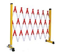 Barriera Metallica Regolabile ed espandibile, Recinzione di Sicurezza Retrattile, barriera Mobile per Garage ed Eventi, Nera e Gialla, 1,2x3 m, Soluzione di Sicurezza por