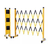 Barriera mobile espandibile, Barricata for vialetto espandibile con ruote, multicolore, dimensioni multiple(Yellow Black,1.5x2.5m/4.9x8.2ft)