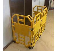 Barriera mobile espandibile - Barriera di sicurezza per la manutenzione degli ascensori e la sicurezza del centro commerciale - Barriera temporanea con maniglia per una maggiore sicurezza