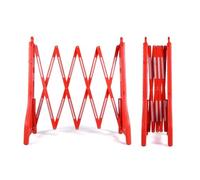 Barriera mobile espandibile da 8,2 piedi, cancello di sicurezza pieghevole, cancello di accesso per cantieri edili, cancello di controllo del traffico per ascensori, barriera di sicurezza(Red)