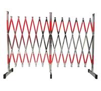 Barriera mobile espandibile in acciaio inox per la sicurezza esterna e la costruzione, regolabile, portatile, ideale per la gestione di eventi e la sicurezza pubblica