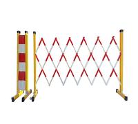 Barriera Mobile espandibile - Recinzione di Sicurezza Pieghevole Portatile per Cantieri all'aperto, barricata Stradale Industriale, Protezione a Forbice di Facile Montaggio, Resistente e Leg