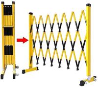 Barriera mobile retrattile - Barriera di sicurezza del traffico espandibile con ruote per vialetti, scuole e ospedali, facile da spostare, 1,2 m x 7 m per un efficace controllo del traffico