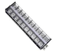 Barriera morsettiera Blocco 660V 100A filo doppia 10P DIN guida Base Connettore
