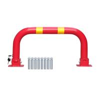 Barriera Parcheggio Barriera Di Parcheggio Con Barra Anticollisione A Forma Di U, Palo Di Sicurezza Rosso Per Parcheggi, Vialetti, Garage E Percorsi Pedonali(27.6x13 inch)