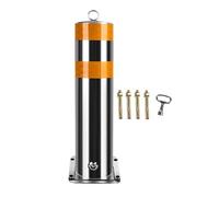 Barriera Parcheggio Dissuasore Di Sicurezza Rimovibile Con Strisce Riflettenti Posti Di Parcheggio Per La Gestione Del Traffico Per Barriere Carrabili, Marciapiedi E Garage(2 pack,60 cm/23.7 in)