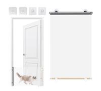 Barriera per animali retrattili - Recinzione portatile interna estensibile | Separatore pieghevole Scale Porte Interne Esterno Cuccioli