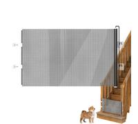 Barriera per cancello telescopico per cani, 40 x 50 cm, barriera di sicurezza a prova di bambino, design regolabile in larghezza, autentica costruzione sicura per corridoio, scale, balcone, cortile
