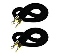 Barriera per folla Corda di velluto, Corda barriera in velluto nero for il controllo della folla, dimensioni multiple, confezione da 2(4ft/120cm)
