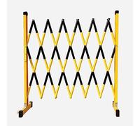Barriera per il traffico, 1,2 m di altezza, retrattile, con ruote per un efficace controllo del traffico, recinzione di sicurezza 119,4 x 200,7 cm