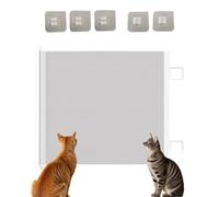Barriera per porta a scomparsa per cani gatti - Porte a maglie portatili con fermo sicuro | Accogliente per la sicurezza degli animali domestici per bambini, guardia delle scale, divisore cucciolo per