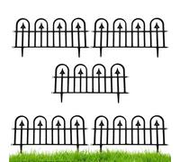 Barriera per recinzione per cani,Bordo paesaggistico da giardino 5 pezzi | Recinzione di confine per aiuole, Barriera di recinzione per esterni, Pannelli di decorativi, Resistente alle