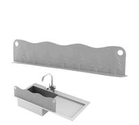 Barriera per salti d'acqua del lavandino - tappeto rubinetto in silicone flessibile | Guardia del bordo del lavandino di aspirazione impermeabile per uso da cucina e bagno, protezione riutilizzabile p